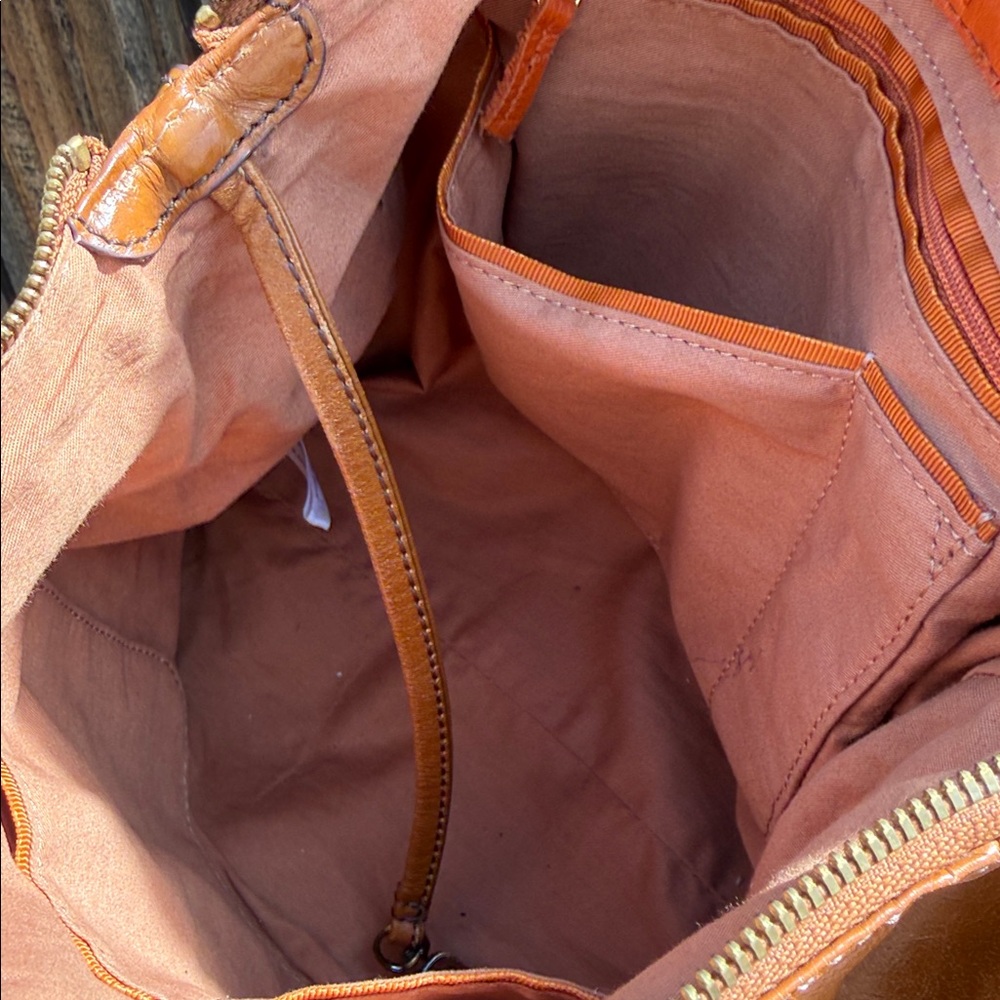 Hobo Shiela Satchel Natural Leather Top Handle Pockets.❤️ - Picture 13 of 16